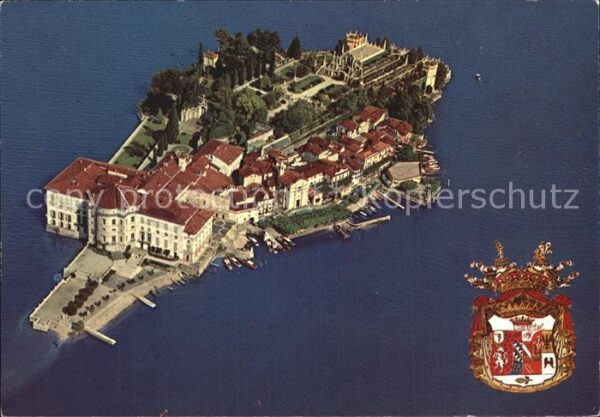 Isola Bella Lago Maggiore Fliegeraufnahme