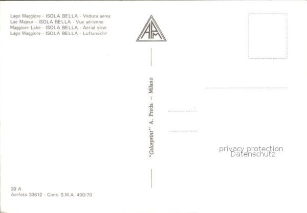 Isola Bella Lago Maggiore Fliegeraufnahme – Bild 2