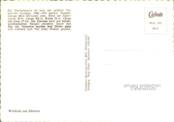 Edertal Edertalsperre Fliegeraufnahme – Bild 2