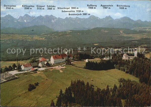 Hohenpeissenberg Panorama mit Gernspitze Köllespitze Gim