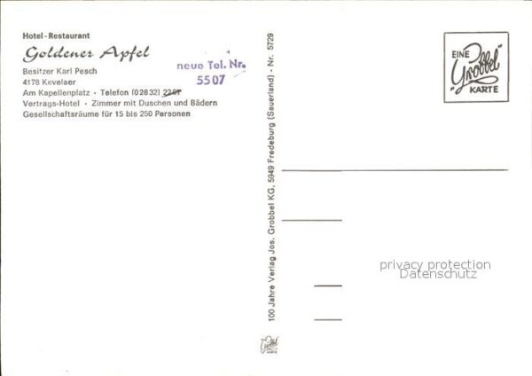 Kevelaer Hotel Restaurant Goldener Apfel – Bild 2
