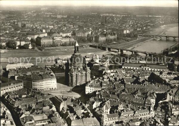 Dresden Fliegeraufnahme Neumarkt Frauenkirche N