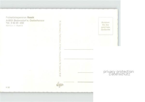 Bodensdorf Steindorf Pension Rasch – Bild 2