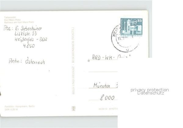 Weissenfels Saale Karl Marx Platz Rathaus – Bild 2