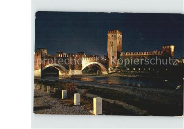 Verona Veneto Sacaligero Schloss und Brücke