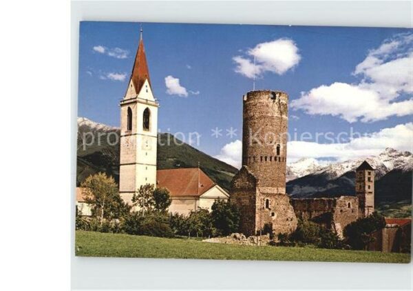 Mals Suedtirol Pfarrkirche und Fröhlichsburg