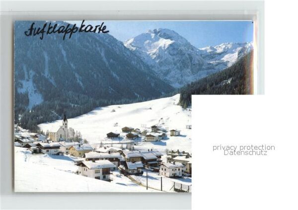 Kartitsch Hotel Sonnblick Panorama Aufklappkarte – Bild 2