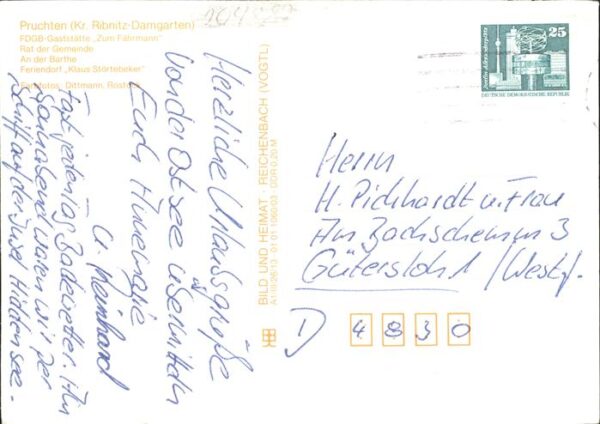 Pruchten FDGB Gaststätte Barthe Feriendorf Schif – Bild 2