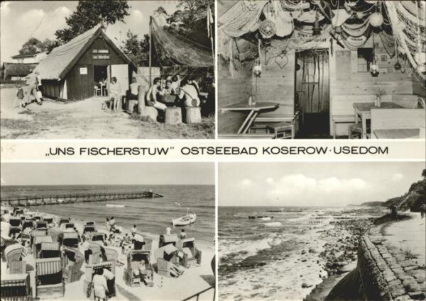 Koserow Streckelbergmauer Strand Uns Fischerstu