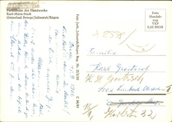Breege Juliusruh Ferienheim Handwerk Karl Marx – Bild 2