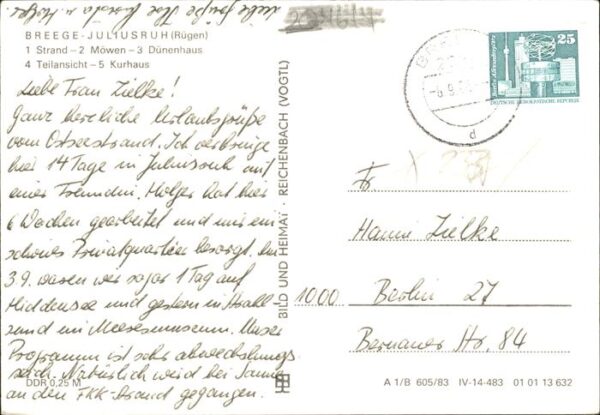 Breege Juliusruh Möwen Dünenhaus Kurhaus – Bild 2