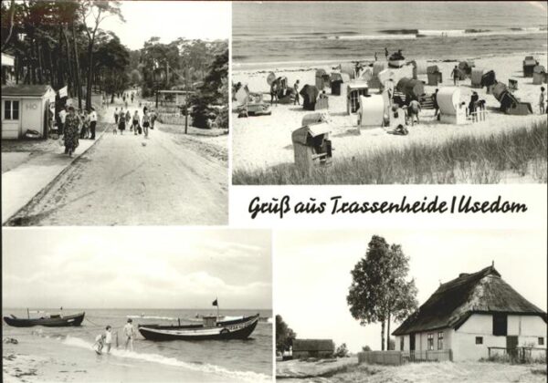 Trassenheide Strandweg Strand Boote