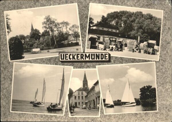 Ueckermuende Strand Segelboote