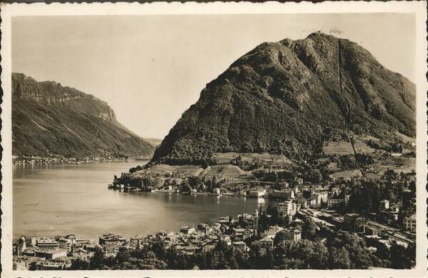 Lago di Lugano TI col Monte S. Salvatore