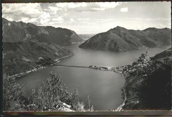 Lago di Lugano TI Ponte di Melide