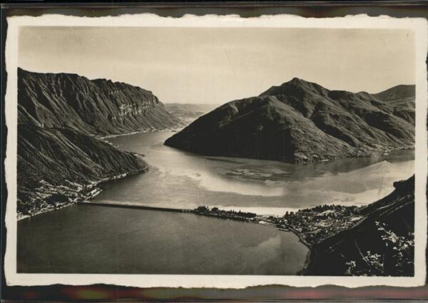 Lago di Lugano TI Ponte di Melide