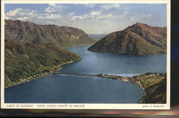 Lago di Lugano TI Ponte di Melide