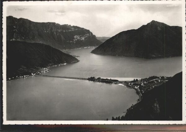 Lago di Lugano TI Ponte de Melide