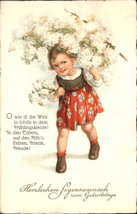 Geburtstag Kind Blumen