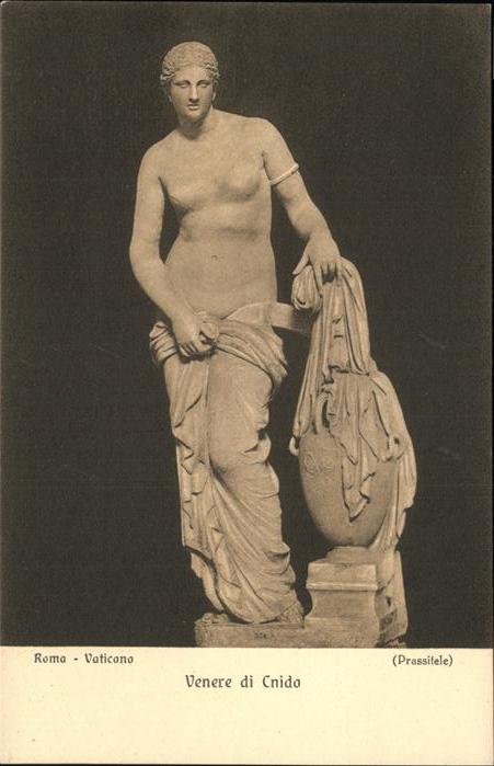 Skulpturen Venere di Cnido Roma Vaticano