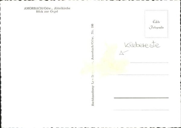 Kirchenorgel Amorbach Odenwald Abteikirche – Bild 2
