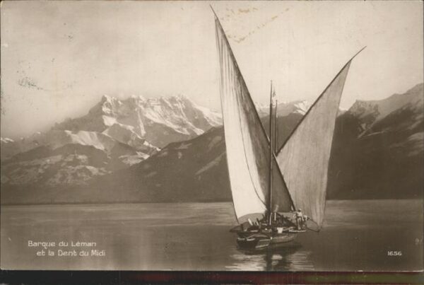 Segelboote Leman Dent du Midi