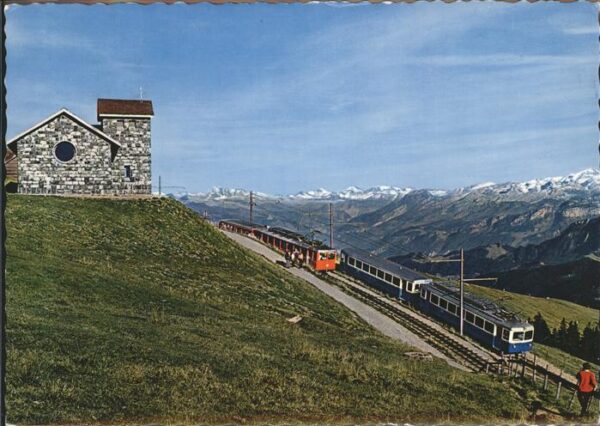 Eisenbahn Rigi Kulm Bergkapelle Vitznau