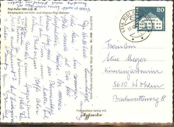 Eisenbahn Rigi Kulm Bergkapelle Vitznau – Bild 2