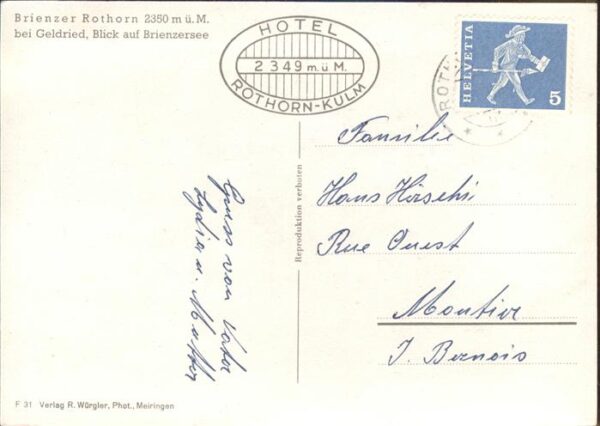 Zahnradbahn Brienzer Rothorn Geldried – Bild 2