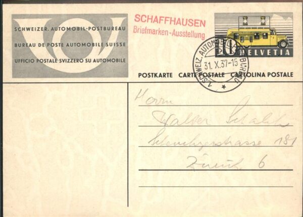 Post Schweizer Automobil Postbureau Schaffha