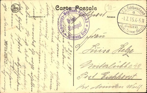 Ypern Ypres St. Martin Eglise Feldpost – Bild 2