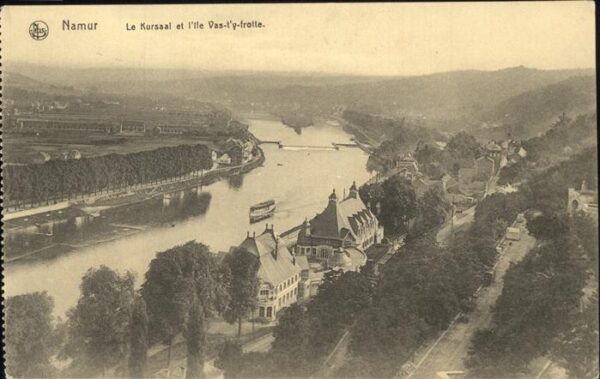 Namur Wallonie Kursaal Vas l y frotte Schiff Feldpost