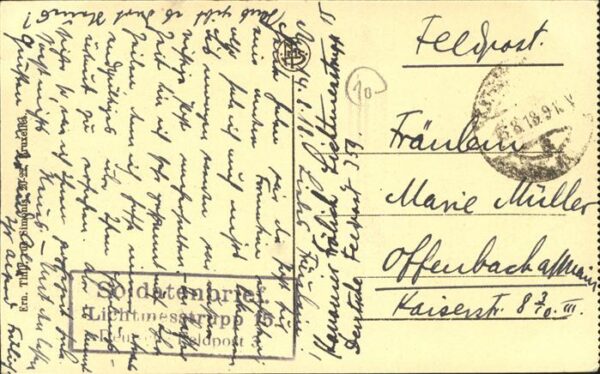 Anvers Antwerpen Le Steen Pferdekutschen Feldpost – Bild 2