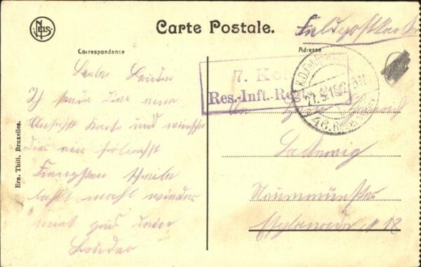 Ypern Ypres Panorama Feldpost – Bild 2
