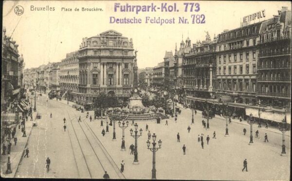 Bruxelles Bruessel Brouckere Feldpost