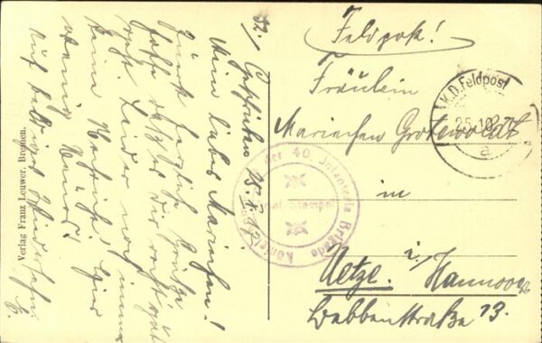Gand Belgien Rathaus Feldpost – Bild 2