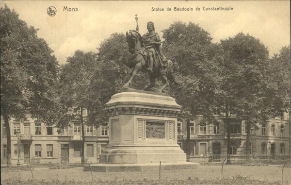 Mons Hainaut Statue de Baudouin Constantinople