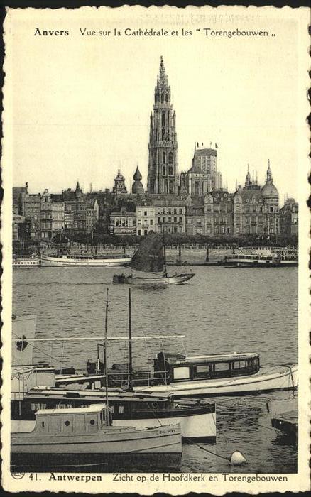 Anvers Antwerpen Cathedrale Torengebouwen Schiff