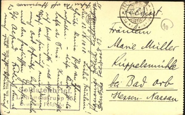 Blankenberghe Visscherschulten Feldpost – Bild 2
