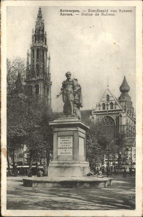 Antwerpen Anvers Standbeeld van Rubens
