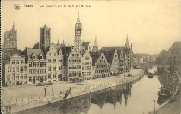 Gand Belgien Quai aux Herbes Feldpost