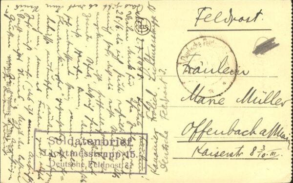 Gand Belgien Quai aux Herbes Feldpost – Bild 2