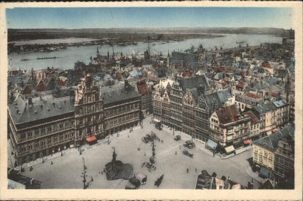 Anvers Antwerpen Panorama Grand Place Escaut