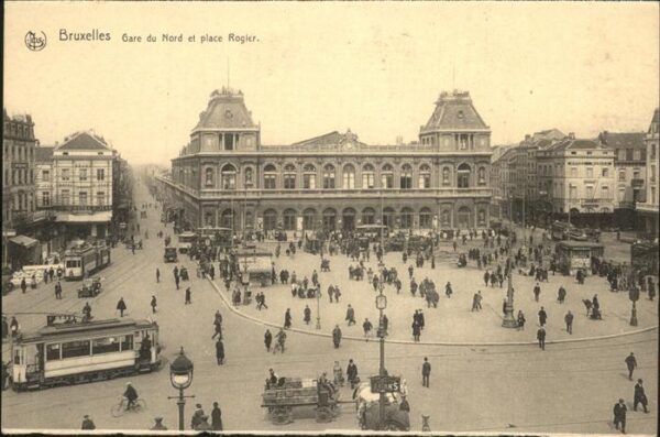 Bruxelles Bruessel Gare Nord place Rogier Strassenbahn