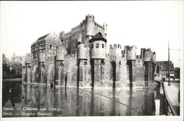 Gand Belgien Chateau Comtes Kasteel Wasserschloss