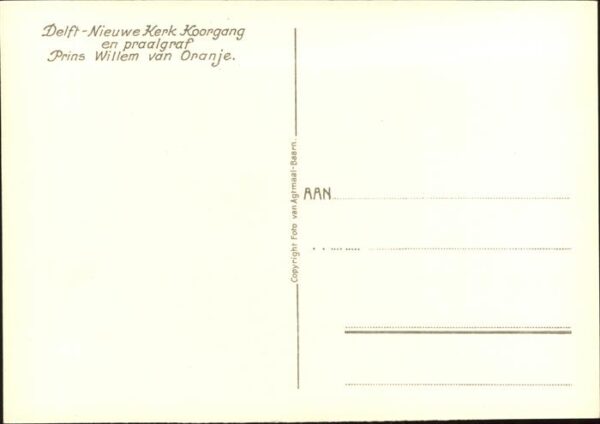 Delft Nieuwe Kerk Koorgang Prins Willem v. Or – Bild 2