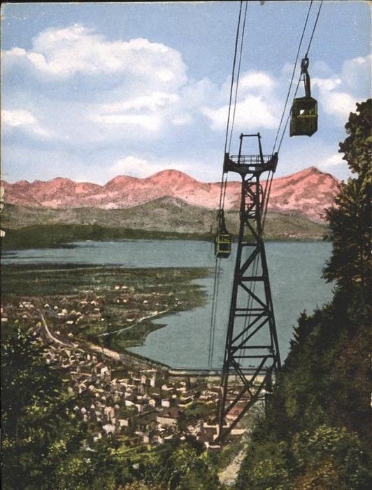 Bregenz Vorarlberg Pfänderbahn Seilbahn Bodensee mit Blick