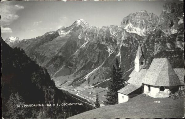 Sankt Magdalena Lemberg Steiermark Panorama Gschnitztal Kapelle