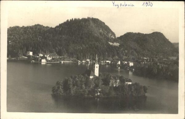 Bled Teilansicht Bleder_See Kirche