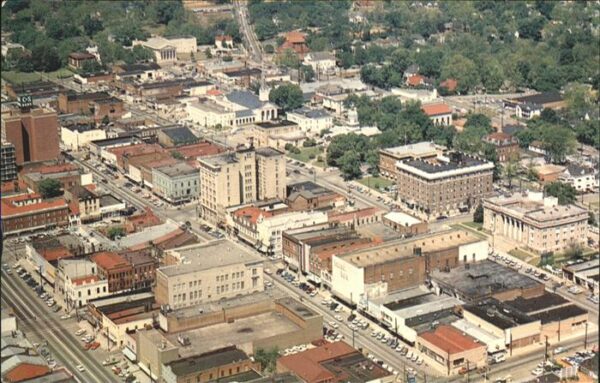 Athens Georgia Downtown Aerial View